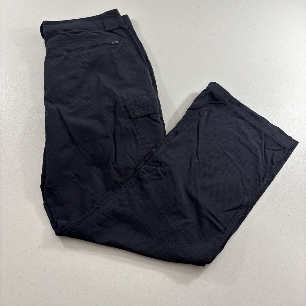 Under Armour Pants Mens 36x30 Black Elite Tactical Cargo Ripstop Security Police